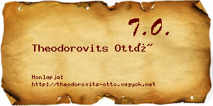 Theodorovits Ottó névjegykártya